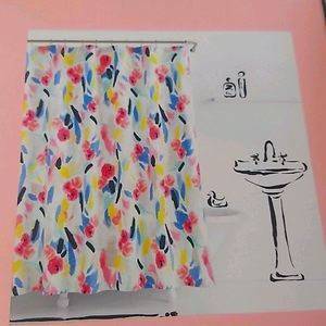Kate Spade Paintball Floral Shower Curtain